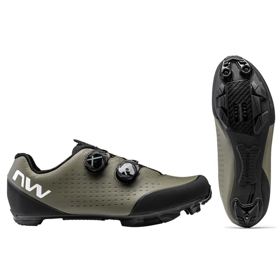 CIPŐ NORTHWAVE MTB REBEL 3 41 SÖTÉTZÖLD kerékpáros