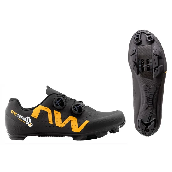 CIPŐ NORTHWAVE MTB REBEL 3 - 43,5-es méret EPIC SERIES FEKETE/SÁRGA kerékpáros