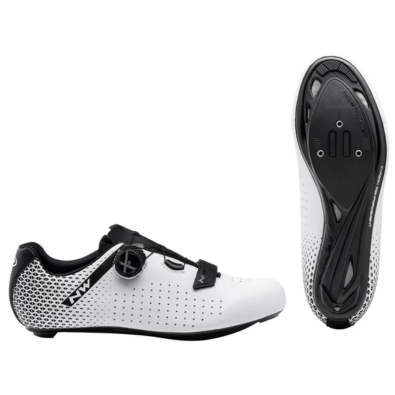Cipő NORTHWAVE ROAD CORE PLUS 2 fehér/fekete kerékpáros