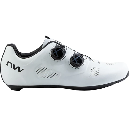 Cipő NORTHWAVE ROAD REVOLUTION WIDE 43,5 FEHÉR/FEKETE kerékpáros