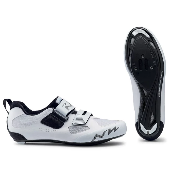 Cipő NORTHWAVE Triatlon TRIBUTE2 CARBON 45 fehér kerékpáros