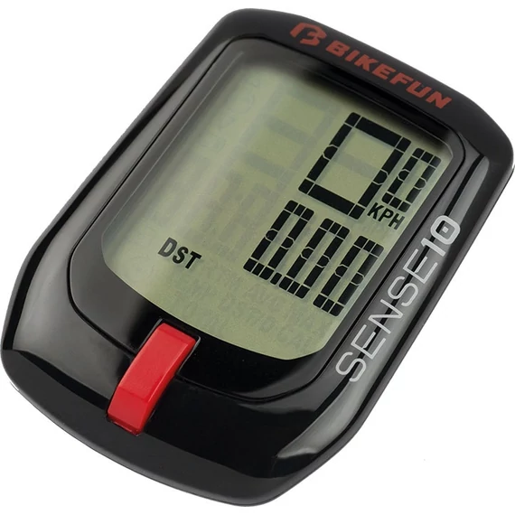 Computer BIKEFUN SENSE10 fekete vezetékes - T10BLK kerékpáros