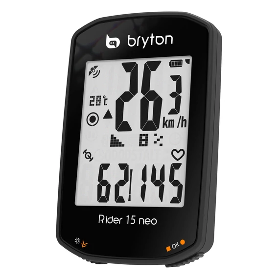 Computer BRYTON RIDER 15 NEO C GPS szett (+SCAD) kerékpáros