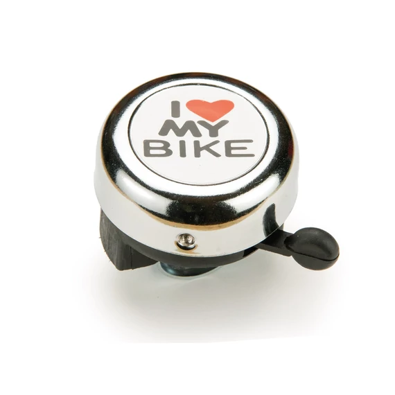 Csengő BIKEFUN I love ezüst - NH-B610SPE kerékpáros