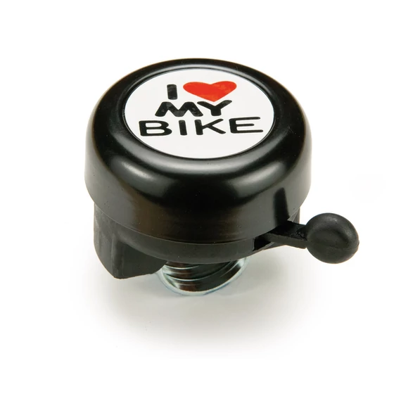 Csengő BIKEFUN I love fekete - NH-B610SPF kerékpáros