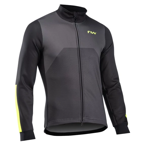 Dzseki NORTHWAVE téli BLADE 2 TP XL szürke/fluo sárga kerékpáros