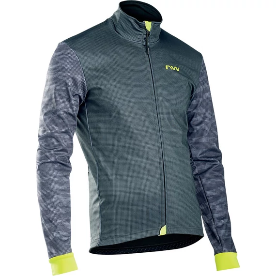 Dzseki NORTHWAVE téli BLADE TP XXL fekete/szürke/fluo sárga kerékpáros