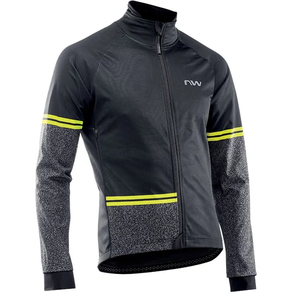 Dzseki NORTHWAVE téli EXTREME TP XXL fekete/fluo sárga kerékpáros