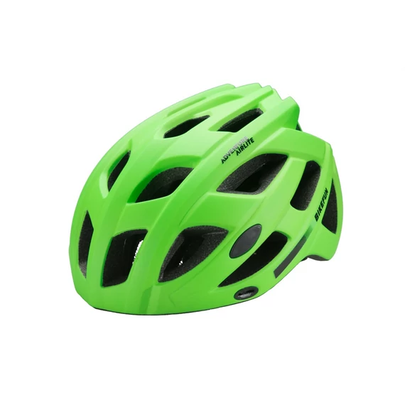 Fejvédő sisak sisak BIKEFUN ADVENTURE M zöld 55-58 cm kerékpáros