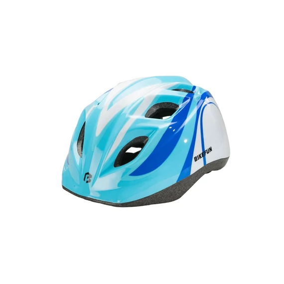 Fejvédő sisak sisak BIKEFUN JUNIOR kék/fehér - HB8-BLW kerékpáros