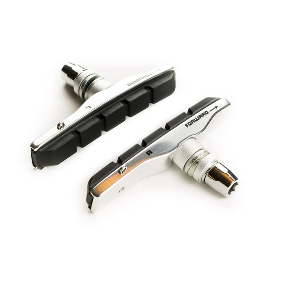 Fékpofa BIKEFUN MTB 72 mm menetes cartridge, ezüst - MTB-945VC-SLVBK kerékpáros