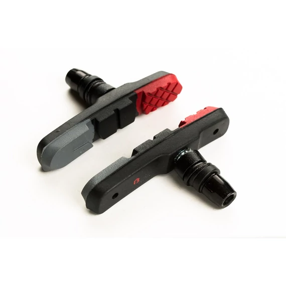 Fékpofa BIKEFUN MTB 72 mm menetes piros/fekete/szürke - MTB-960V kerékpáros