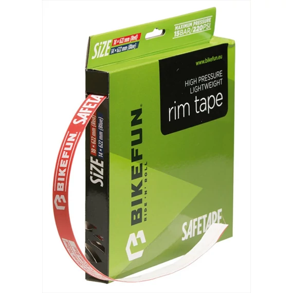 Felniszalag BIKEFUN SAFETAPE öntapadós 20mmx45m piros - JNA45M18 kerékpáros