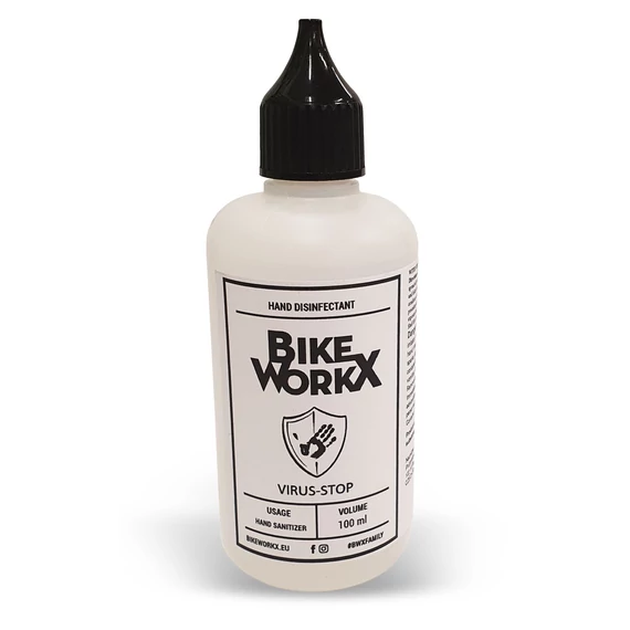 Fertőtlenítő folyadék BIKEWORKX VIRUS-STOP 100 ml kerékpáros