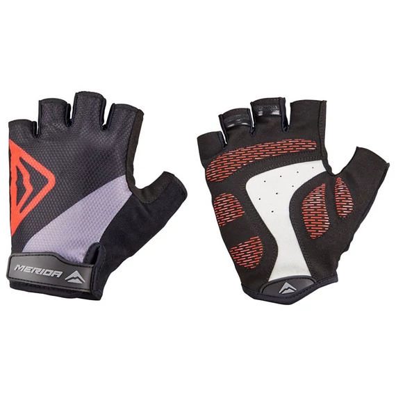 Kesztyű MERIDA CLASSIC GEL rövid XS fekete-piros - 0381 kerékpáros