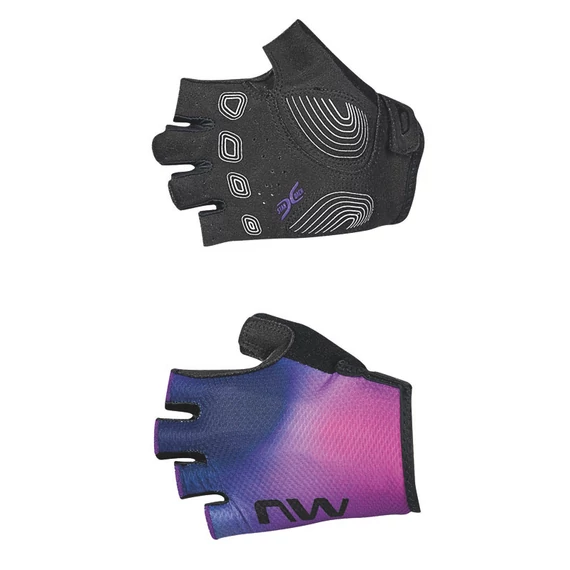 Kesztyű NORTHWAVE ACTIVE WMN NŐI RÖVID XL FEKETE/SZÍNVÁLTÓS kerékpáros
