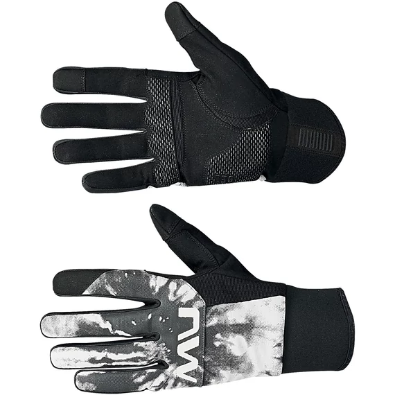 Kesztyű NORTHWAVE téli FAST GEL REFLEX XXL, hosszú, fekete/fényvisszaverős kerékpáros