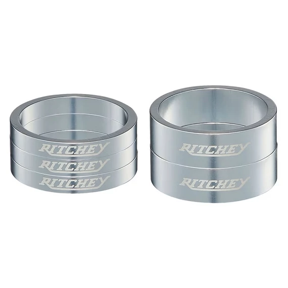 Kormánycsapágy hézagoló RITCHEY CLASSIC Silver 3x5 mm + 2X10 10 sebességes mm / csomag kerékpáros