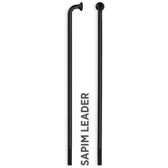 Küllő SAPIM LEADER Inox 14G 283mm J-Bend fekete + Polyax réz 14G 12mm fekete kerékpáros