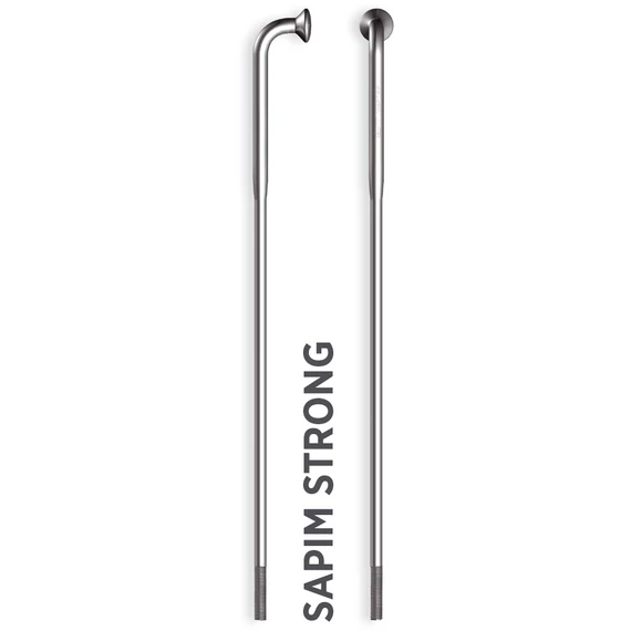 Küllő SAPIM STRONG Inox 14G 252mm J-Bend + Polyax réz 14G 12mm ezüst kerékpáros
