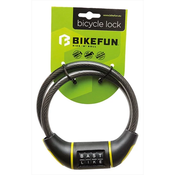 Lakat BIKEFUN RIDDLE sodrony 10x800, 4 kódos - L5046 kerékpáros