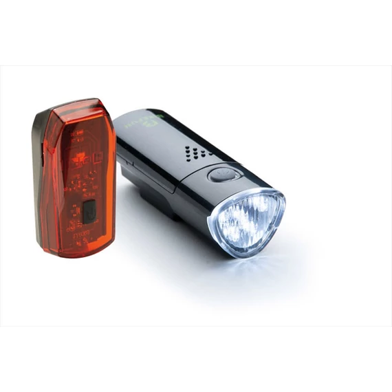 Lámpa BIKEFUN LINK II szett E+H 5+4 LED - JY-369+JY-6069 kerékpáros