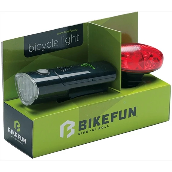 Lámpa BIKEFUN LINK szett E+H 5+4 LED - JY-369+JY-388R kerékpáros