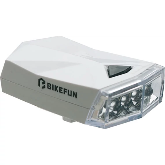 Lámpa BIKEFUN SQUARE első 4 fehér LED, 3 f - JY-585W kerékpáros