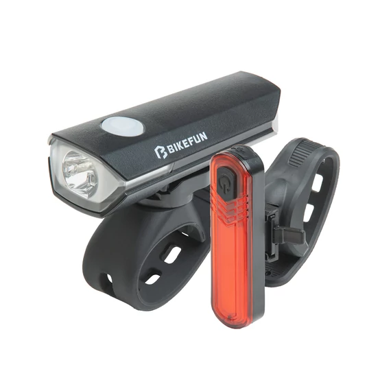 Lámpa BIKEFUN STONE 200 USB szett - JY-7202+6056 kerékpáros
