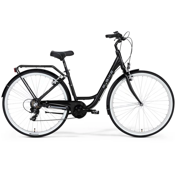 M-BIKE CITYLINE 728 46cm selyem szürke/kék kerékpáros