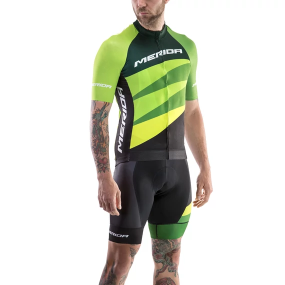 Mez MERIDA CX DESIGN PRO rövid zöld fekete végig cipzár - 740703-1015 kerékpáros