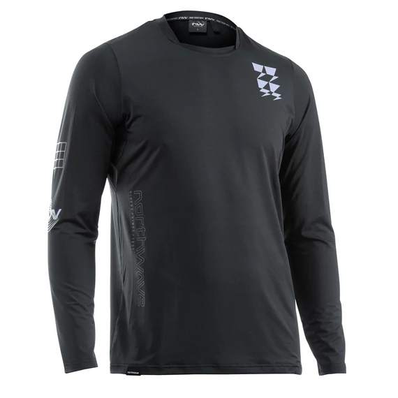 MEZ NORTHWAVE BOMB HOSSZÚ 4XL FEKETE/VILÁGOSSZÜRKE kerékpáros