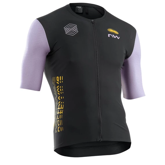 MEZ NORTHWAVE EXTREME EVO RÖVID M FEKETE/LILA kerékpáros