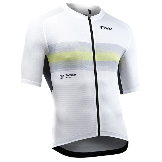 MEZ NORTHWAVE FORCE EVO RÖVID 4XL FEHÉR/ZÖLD (MATCHA) kerékpáros