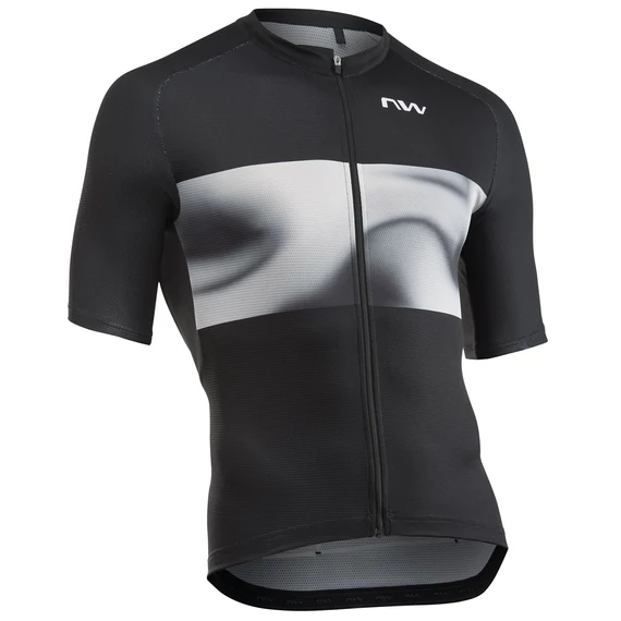 MEZ NORTHWAVE FORCE EVO RÖVID 4XL FEKETE/VILÁGOSSZÜRKE kerékpáros