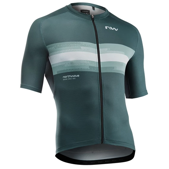 MEZ NORTHWAVE FORCE EVO RÖVID 4XL ZSÁLYAZÖLD/VILÁGOSSZÜRKE kerékpáros