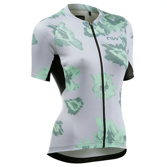 MEZ NORTHWAVE FORCE EVO WOMAN NŐI RÖVID L SZÜRKE/ZÖLD kerékpáros