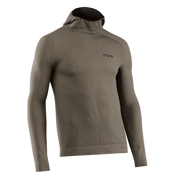 Mez NORTHWAVE ROUTE KNIT hosszú L/XL kapucnis, zöld kerékpáros