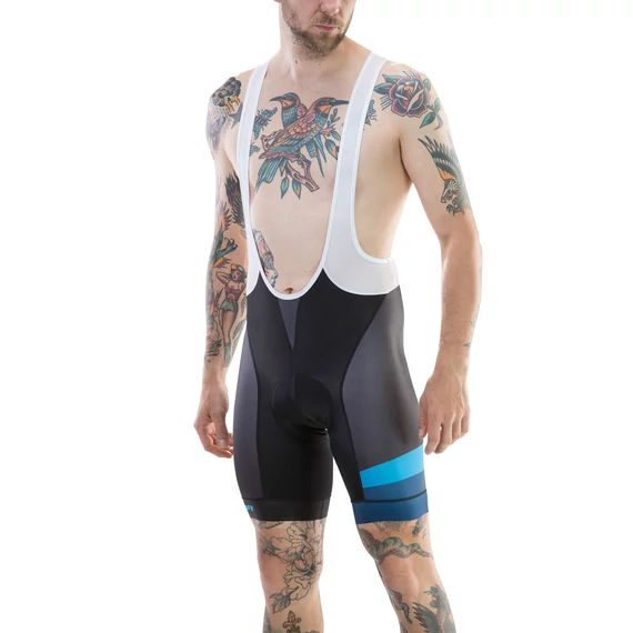 Nadrág MERIDA CX DESIGN rövid fekete/kék kantáros - 740566-422 kerékpáros
