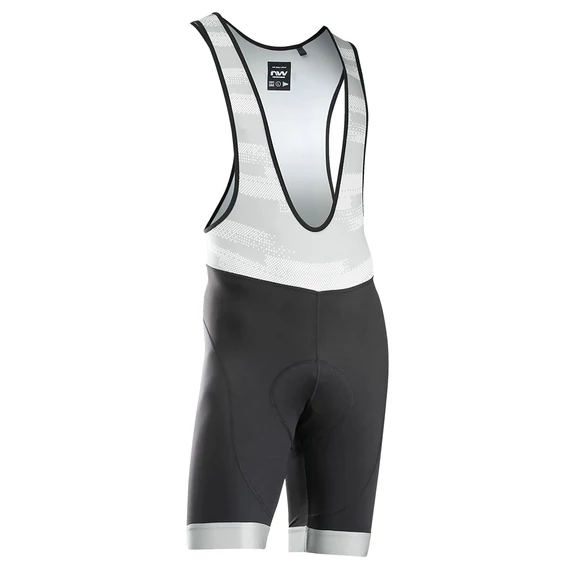 NADRÁG NORTHWAVE ACTIVE EVO RÖVID 3XL KANTÁROS, FEKETE/SZÜRKE kerékpáros