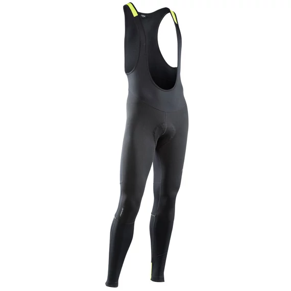 Nadrág NORTHWAVE téli FAST POLAR MS S hosszú, kantár fekete/fluo sárga kerékpáros