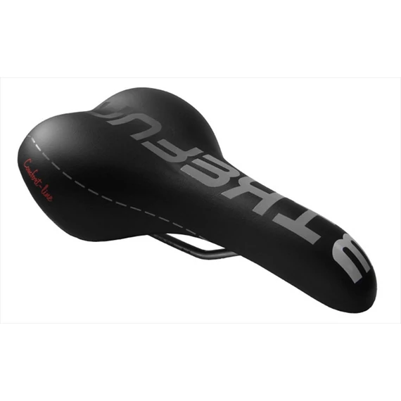 Nyereg BIKEFUN BARCELONA gél Comfort Line ffi fekete VL-6106 kerékpáros