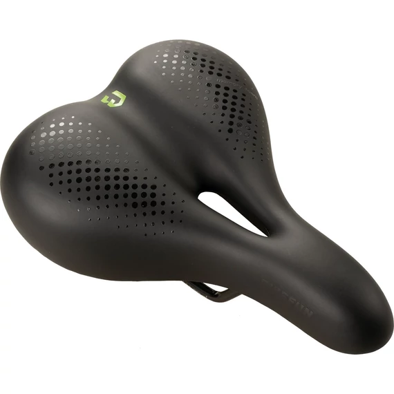 Nyereg BIKEFUN RAVENNA Comfort trekking fekete Memory Foam - D391MF kerékpáros