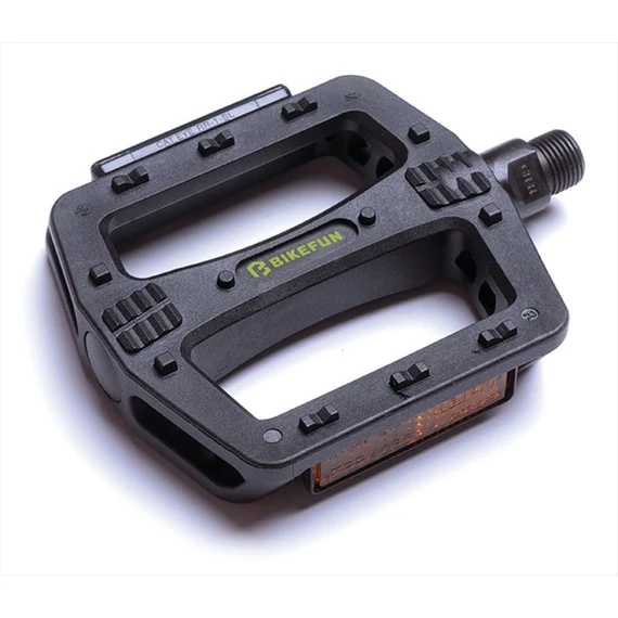 Pedál BIKEFUN DECK platform műanyag fekete - B107N-BLK/BF kerékpáros