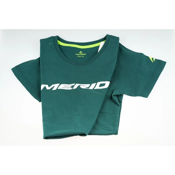 Póló MERIDA LOGO rövid zöldeskék/fehér kerékpáros