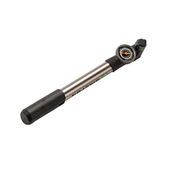 Pumpa BIKEFUN CHINOOK GAUGE HV/HT mini alu, nyomásmérővel, ezüst - GP-993 kerékpáros