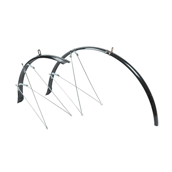 Sárvédő BIKEFUN ROAD aluplastic fekete 36 mm, 700C - BFU005 kerékpáros