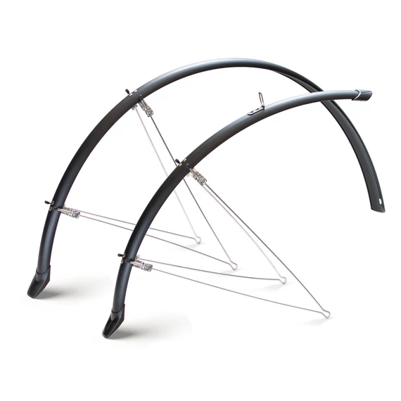 Sárvédő BIKEFUN WRAP ROAD alu plastic fekete - SG31B kerékpáros