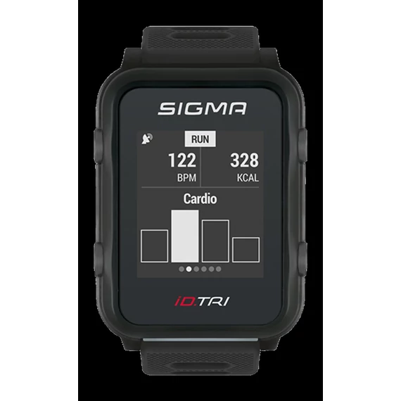Sportóra karóra SIGMA iD.TRI fekete kerékpáros