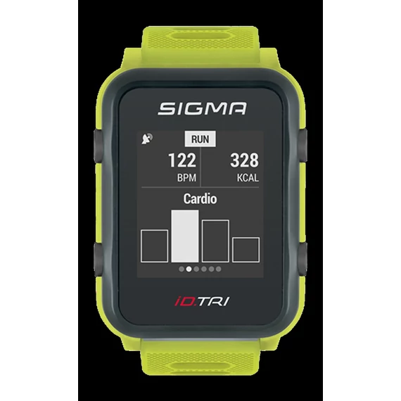 Sportóra karóra SIGMA iD.TRI neon zöld kerékpáros